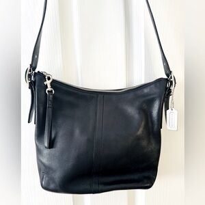 Coach Black Leather Shoulder Bag